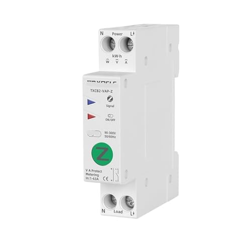 TXCB2-VAP-Z VAP Circuit Breaker Switch 1P 63A Energiezähler KWh Fernbedienung Relais Timer Spannungsschutz(40A) von FJSAYDYW