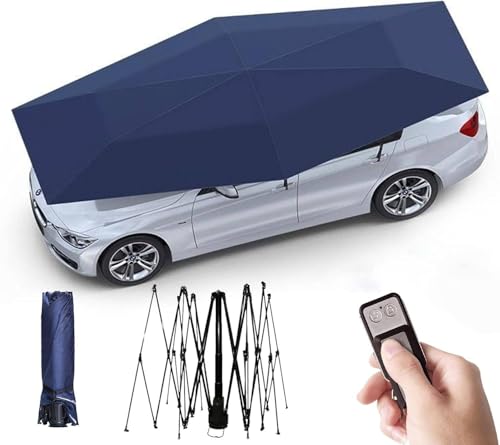 FJYAWEN Vollautomatisches Autozelt, Universal-Autozelt, Mobiler Autounterstand, Wasserdichtes Automatisches Sonnenschutzzelt Für Den Außenbereich,Blue-4.2m FJYAWEN Vollautomatisches Autozelt, Universal-Autozelt, Mobiler Autounterstand, Wasserdichtes Automatisches Sonnenschutzzelt Für Den Außenbereich,Blue-4.2m von FJYAWEN