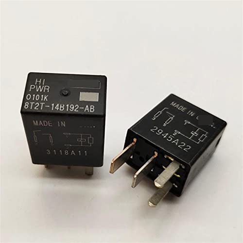 Automobil-Relais 8T2T-14B192-AA 8T2T-14B192-AB 8T2T-14B192-BA 8T2T 14B192 AA 4PIN 5PIN Klimaanlage Hupenrelais 1 Stück (Size : 8T2T-14B192-AB 4PIN) von FJYDM