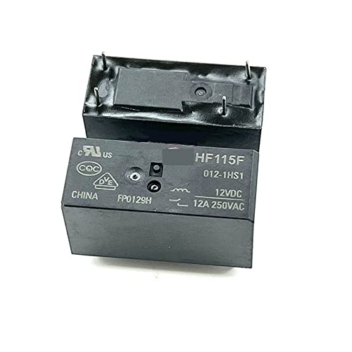 FJYDM 5PCS Relais HF/JQX-115F-005 012 024-1HS1 4PIN 12A/250VAC 5V 12V 24V (Size : HF JQX-115F-024-1HS1) von FJYDM