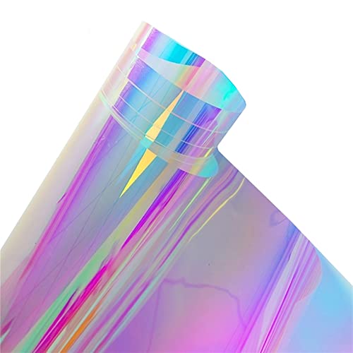 FJZFXKZL Holografische Fensterfolie, 50x500 cm, Selbstklebend, Polyester, UV-Schutz, Fensterfolie FJZFXKZL Holografische Fensterfolie, 50x500 cm, Selbstklebend, Polyester, UV-Schutz, Fensterfolie von FJZFXKZL