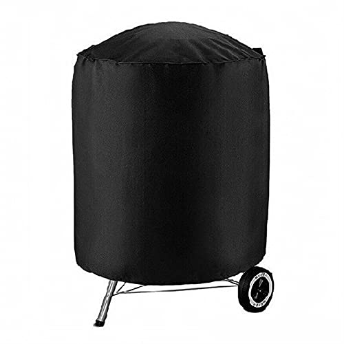 FJZFXKZL Runder wasserdichter Außengrill Cover Regenmantel Garten Terrasse Grill Canvas Cover Burner Black Decoration Zubehör von FJZFXKZL