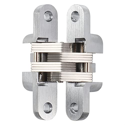 FJZFXKZL Scharniere, Edelstahl versteckte Scharniertürscharnier Unsichtbare eingebaute Türscharnier Querscharnier-versteckte Möbel-Hardware (Color : 2) von FJZFXKZL
