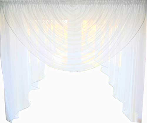 Fertiggardine aus Voile NEU Top Design Set Schöne Gardine HG-1 Modern (Fensterbreite 200-220 cm) von FKL DESIGN Home Deco