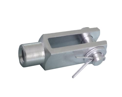 1 Stück - Gabelkopf M12-12x48 mit Splintbolzen - DIN71752 - verzinkt von FKAnhängerteile