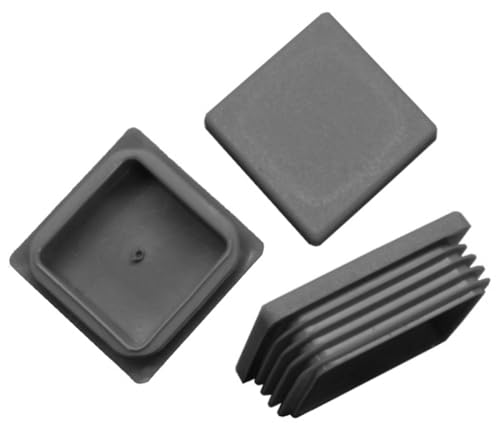 10 x Lamellenstopfen Vierkantrohrstopfen 60 x 60 mm (Außen) Stopfen GRAU von FKAnhängerteile