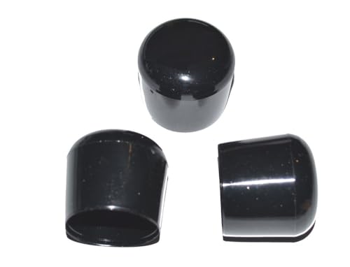 100 Stück - Kappe für Rundrohr D=20 mm L= 20 mm schwarz PVC von FKAnhängerteile