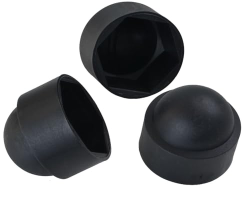 100 Stück Sechskant Schutzkappe M16 - Schlüsselweite 24mm, Farbe schwarz - Abdeckkappe von FKAnhängerteile