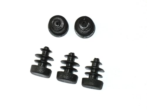 100 x Lamellenstopfen Rundrohrstopfen Ø 12 mm (Außen) Stopfen SCHWARZ von FKAnhängerteile