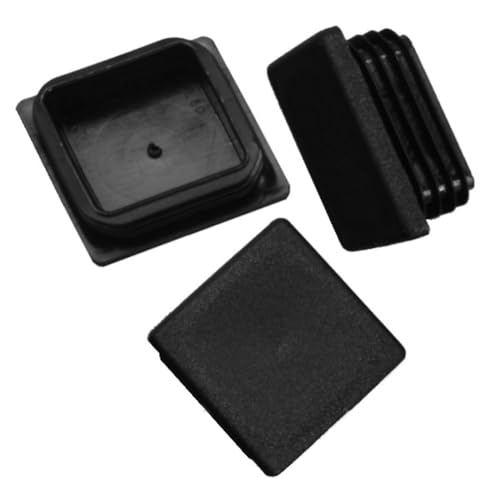 100 x Lamellenstopfen Vierkantrohrstopfen 30 x 30 mm (Außen) Stopfen SCHWARZ von FKAnhängerteile