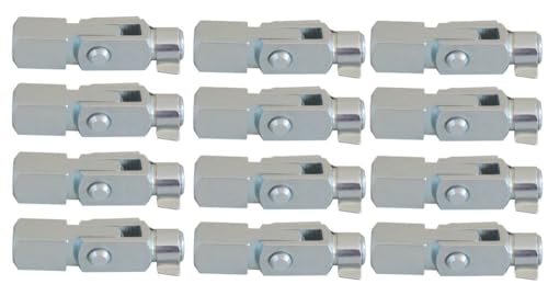 12 Stück - Gabelkopf 6x12 M6 verzinkt mit Sicherungsbolzen/ES-Bolzen und Gegenstück 12 Stück - Gabelkopf 6x12 M6 verzinkt mit Sicherungsbolzen/ES-Bolzen und Gegenstück von FKAnhängerteile