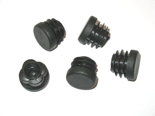 20 Stück -Lamellenstopfen Rundrohrstopfen Ø 25 mm (Außen) Stopfen SCHWARZ - 1,0 bis 3,0 mm von FKAnhängerteile