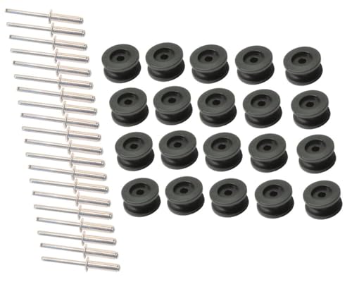 20 Stück - Rundknopf für 6-8 mm Expanderseil + 20 Alunieten 20 Stück - Rundknopf für 6-8 mm Expanderseil + 20 Alunieten von FKAnhängerteile