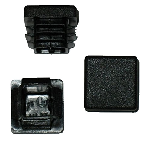 20 x Lamellenstopfen Vierkantrohrstopfen 25 x 25 mm (Außen) Stopfen SCHWARZ von FKAnhängerteile