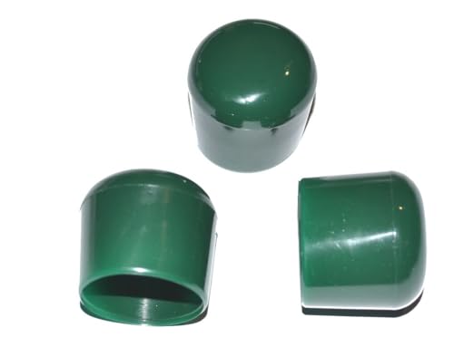 25 Stück - Kappe für Rundrohr D=20 mm L= 20 mm grün PVC von FKAnhängerteile