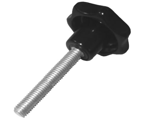 5 Stück - Sterngriffschraube M8 x 100 mm DIN6336 A schwarz Ø50 von FKAnhängerteile