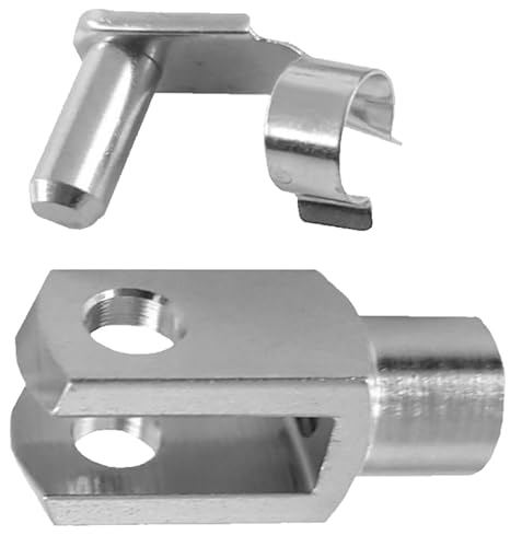 50 Stück - Gabelkopf - Gabelgelenk 8x16 DIN71752 - M8 + Sicherungsbolzen/ES-Bolzen von FKAnhängerteile