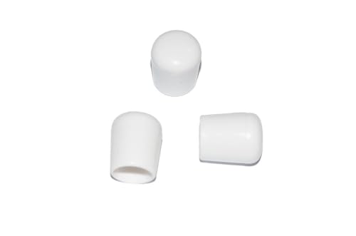 50 Stück - Kappe für Rundrohr D=8 mm L=12 mm weiß, PVC 50 Stück - Kappe für Rundrohr D=8 mm L=12 mm weiß, PVC von FKAnhängerteile