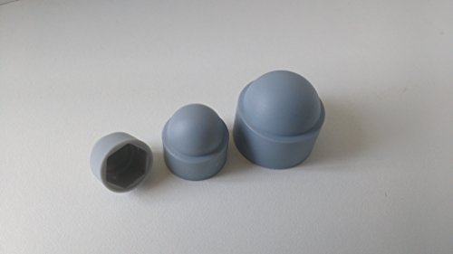 50 Stück Sechskant Schutzkappe M10 - Schlüsselweite 17mm, Farbe grau - Abdeckkappe 50 Stück Sechskant Schutzkappe M10 - Schlüsselweite 17mm, Farbe grau - Abdeckkappe von FKAnhängerteile