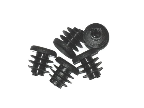 50 x Lamellenstopfen Rundrohrstopfen Ø 15 mm (Außen) Stopfen SCHWARZ von FKAnhängerteile