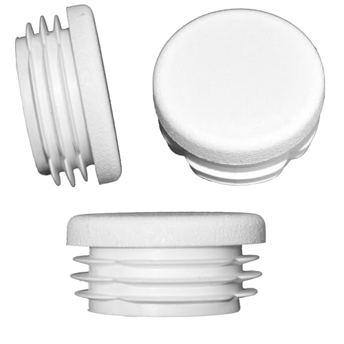 50 x Lamellenstopfen Rundrohrstopfen Ø 25 mm (Außen) Stopfen WEISS von FKAnhängerteile