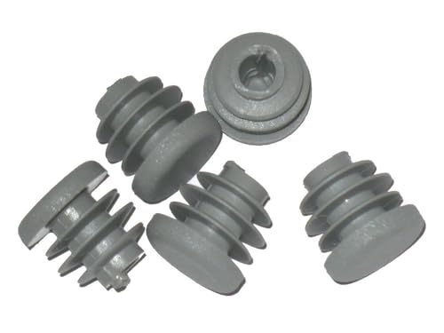 Packung 100 Stück Lamellenstopfen Rundrohrstopfen Ø 18 mm (Außen) Stopfen GRAU von FKAnhängerteile
