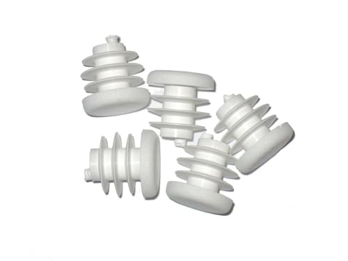 Packung 100 Stück Lamellenstopfen Rundrohrstopfen Ø 18 mm (Außen) Stopfen WEISS von FKAnhängerteile