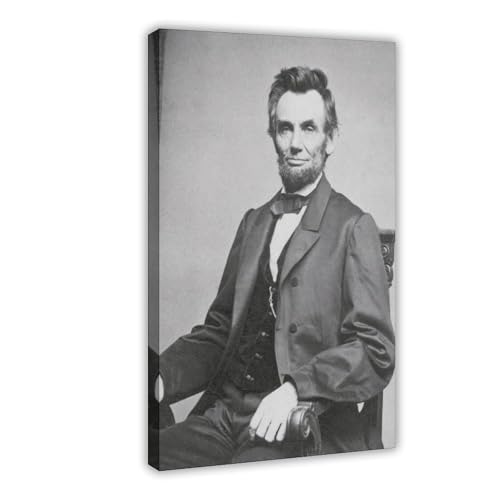 FKBALCZ Abraham Lincoln Leinwand-Poster, Schlafzimmerdekoration, Landschaft, Büro, Raumdekoration, Geschenk, 40 x 60 cm FKBALCZ Abraham Lincoln Leinwand-Poster, Schlafzimmerdekoration, Landschaft, Büro, Raumdekoration, Geschenk, 40 x 60 cm von FKBALCZ