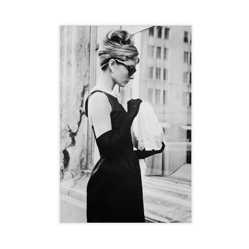 FKBALCZ Audrey Hepburn Druck, Frühstück bei Tiffany Leinwandposter, Wandkunst, Dekordruck, Bild Gemälde für Wohnzimmer, Schlafzimmer, Dekoration, 40 x 60 cm FKBALCZ Audrey Hepburn Druck, Frühstück bei Tiffany Leinwandposter, Wandkunst, Dekordruck, Bild Gemälde für Wohnzimmer, Schlafzimmer, Dekoration, 40 x 60 cm von FKBALCZ