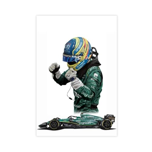 FKBALCZ Cognizant Aston Martin Formel-1-Team AMR23 Leinwand-Poster, Schlafzimmer, Dekoration, Landschaft, Büro, Raumdekoration, Geschenk, 30 x 45 cm von FKBALCZ