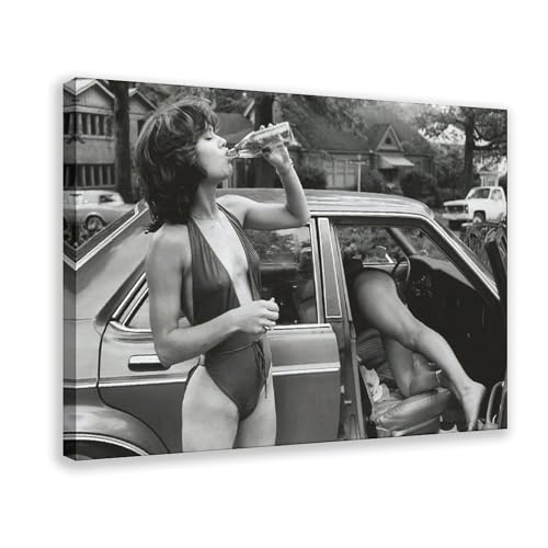 FKBALCZ Jane Birkin Drinking Wine in Paris Leinwand-Poster, Wandkunst, Dekordruck, Bild Gemälde für Wohnzimmer, Schlafzimmer, Dekoration, 60 x 90 cm FKBALCZ Jane Birkin Drinking Wine in Paris Leinwand-Poster, Wandkunst, Dekordruck, Bild Gemälde für Wohnzimmer, Schlafzimmer, Dekoration, 60 x 90 cm von FKBALCZ