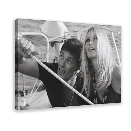 FKBALCZ Leinwandposter Brigitte Bardot und Alain Delon, Schlafzimmer, Dekoration, Landschaft, Büro, Raumdekoration, Geschenk, 20 x 30 cm FKBALCZ Leinwandposter Brigitte Bardot und Alain Delon, Schlafzimmer, Dekoration, Landschaft, Büro, Raumdekoration, Geschenk, 20 x 30 cm von FKBALCZ