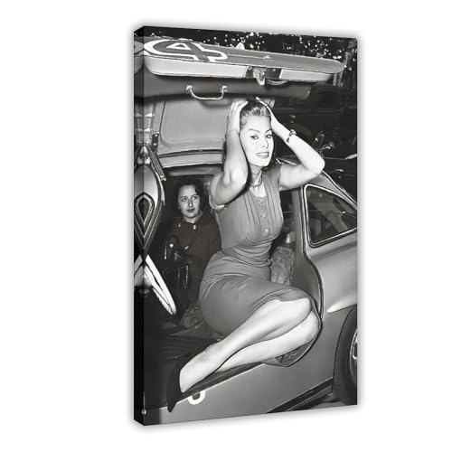 FKBALCZ Sophia Loren, Mercedes, Leinwand-Poster, Wandkunst, Dekordruck, Bild Gemälde für Wohnzimmer, Schlafzimmer, Dekoration, 50 x 75 cm FKBALCZ Sophia Loren, Mercedes, Leinwand-Poster, Wandkunst, Dekordruck, Bild Gemälde für Wohnzimmer, Schlafzimmer, Dekoration, 50 x 75 cm von FKBALCZ