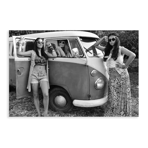 FKBALCZ Woodstock Leinwandposter Hippie-Küken, Wandkunst, Dekordruck, Bild Gemälde für Wohnzimmer, Schlafzimmer, Dekoration, 40 x 60 cm FKBALCZ Woodstock Leinwandposter Hippie-Küken, Wandkunst, Dekordruck, Bild Gemälde für Wohnzimmer, Schlafzimmer, Dekoration, 40 x 60 cm von FKBALCZ