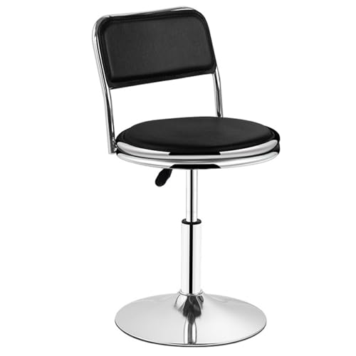 Schwerer Barhocker mit Rückenlehne, höhenverstellbar, modernes PU-Leder, Thekenhocker, Barstuhl für Theken, Friseure, Schönheitssalon, Labor, Spa, Salon, Massage, Schwarz Schwerer Barhocker mit Rückenlehne, höhenverstellbar, modernes PU-Leder, Thekenhocker, Barstuhl für Theken, Friseure, Schönheitssalon, Labor, Spa, Salon, Massage, Schwarz von FKFKFFF