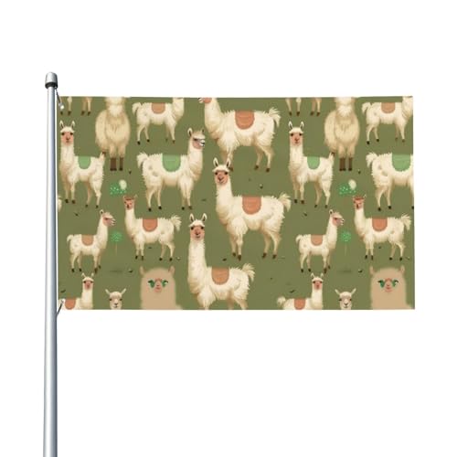 Alpaka, bedruckte Outdoor-Flagge, für Terrasse, Rasen, Party-Dekoration, zeigen Sie stolz Ihren Stil Alpaka, bedruckte Outdoor-Flagge, für Terrasse, Rasen, Party-Dekoration, zeigen Sie stolz Ihren Stil von FKGKDF