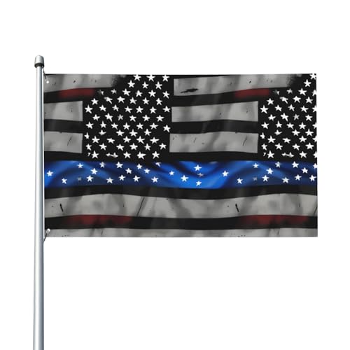 Amerikanische Flagge mit blauer Linie, für Terrasse, Rasen, Party-Dekoration, zeigen Sie stolz Ihren Stil von FKGKDF