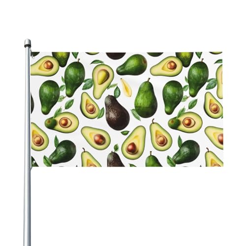 Avocados Print Outdoor Flagge, für Terrasse, Rasen, Party-Dekoration, zeigen Sie stolz Ihren Stil von FKGKDF