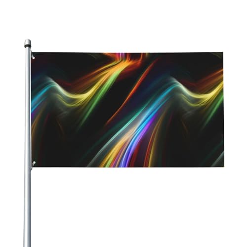 Bunte Linien, Kunstdruck, Outdoor-Flagge, für Terrasse, Rasen, Party-Dekoration, zeigen Sie stolz Ihren Stil von FKGKDF