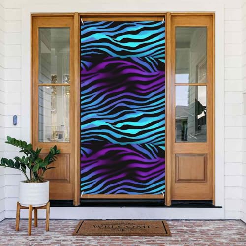 Camouflage Zebra Streifen Druck Tür Abdeckung Banner Wiederverwendbare Urlaub Dekor für Halloween Weihnachten Party Camouflage Zebra Streifen Druck Tür Abdeckung Banner Wiederverwendbare Urlaub Dekor für Halloween Weihnachten Party von FKGKDF