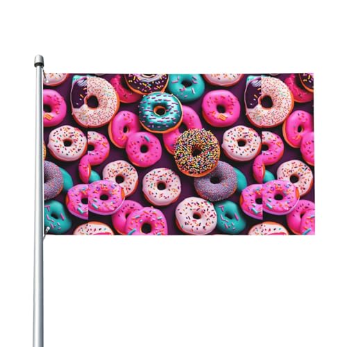 Donut-Druck Outdoor-Flagge, für Terrasse, Rasen, Party-Dekoration, zeigen Sie stolz Ihren Stil Donut-Druck Outdoor-Flagge, für Terrasse, Rasen, Party-Dekoration, zeigen Sie stolz Ihren Stil von FKGKDF