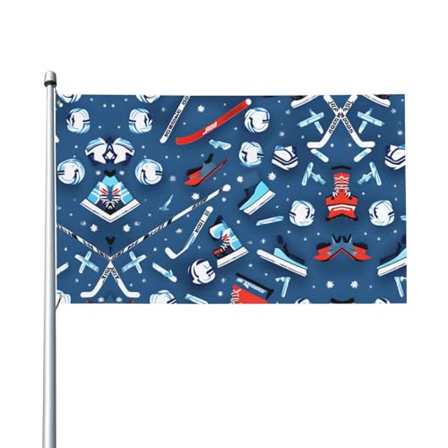 Eishockey-Druck, Outdoor-Flagge, für Terrasse, Rasen, Party-Dekoration, zeigen Sie stolz Ihren Stil Eishockey-Druck, Outdoor-Flagge, für Terrasse, Rasen, Party-Dekoration, zeigen Sie stolz Ihren Stil von FKGKDF