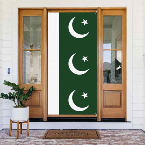 Flagge Pakistans Druck Türabdeckung Banner, wiederverwendbare Urlaubsdekoration für Halloween, Weihnachten, Partys Flagge Pakistans Druck Türabdeckung Banner, wiederverwendbare Urlaubsdekoration für Halloween, Weihnachten, Partys von FKGKDF