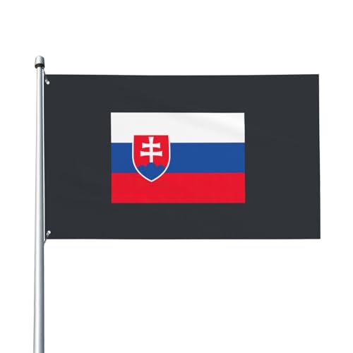 Flagge der Slowakei Druck Outdoor-Flagge für Terrasse, Rasen, Party-Dekoration, zeigen Sie stolz Ihren Stil von FKGKDF