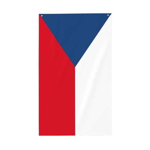 Flagge der Tschechischen Republik Druck Dekorative Gartenflagge Polyester Lebendiger Druck Bereit für Feiertage & Partys von FKGKDF