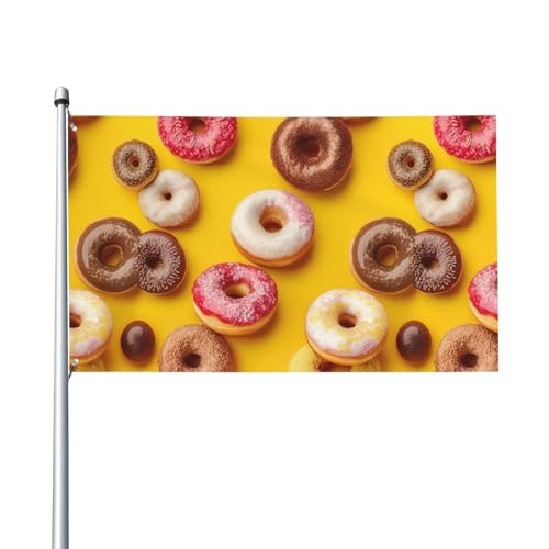 Flagge mit Donut-Druck, für Terrasse, Rasen, Party-Dekoration, zeigen Sie stolz Ihren Stil Flagge mit Donut-Druck, für Terrasse, Rasen, Party-Dekoration, zeigen Sie stolz Ihren Stil von FKGKDF