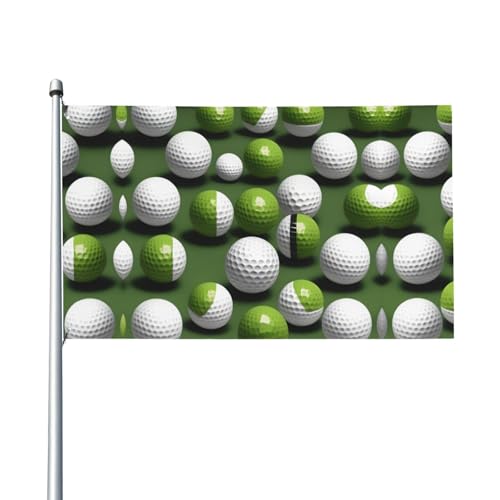Flagge mit Golfball-Druck, für Terrasse, Rasen, Party-Dekoration, zeigen Sie stolz Ihren Stil von FKGKDF