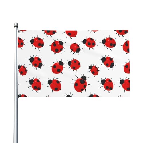 Flagge mit Marienkäfer-Druck, für Terrasse, Rasen, Party-Dekoration, zeigen Sie stolz Ihren Stil von FKGKDF
