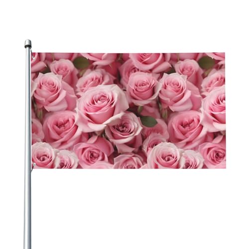 Flagge mit rotem Rosen-Druck, für Terrasse, Rasen, Party-Dekoration, zeigen Sie stolz Ihren Stil von FKGKDF