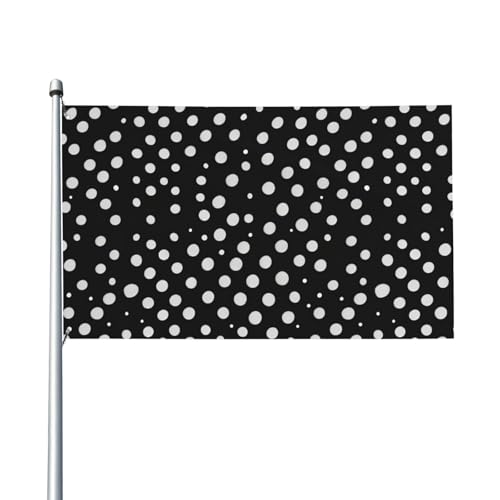Flagge mit weißem Punktemuster, für Terrasse, Rasen, Party-Dekoration, zeigen Sie stolz Ihren Stil Flagge mit weißem Punktemuster, für Terrasse, Rasen, Party-Dekoration, zeigen Sie stolz Ihren Stil von FKGKDF